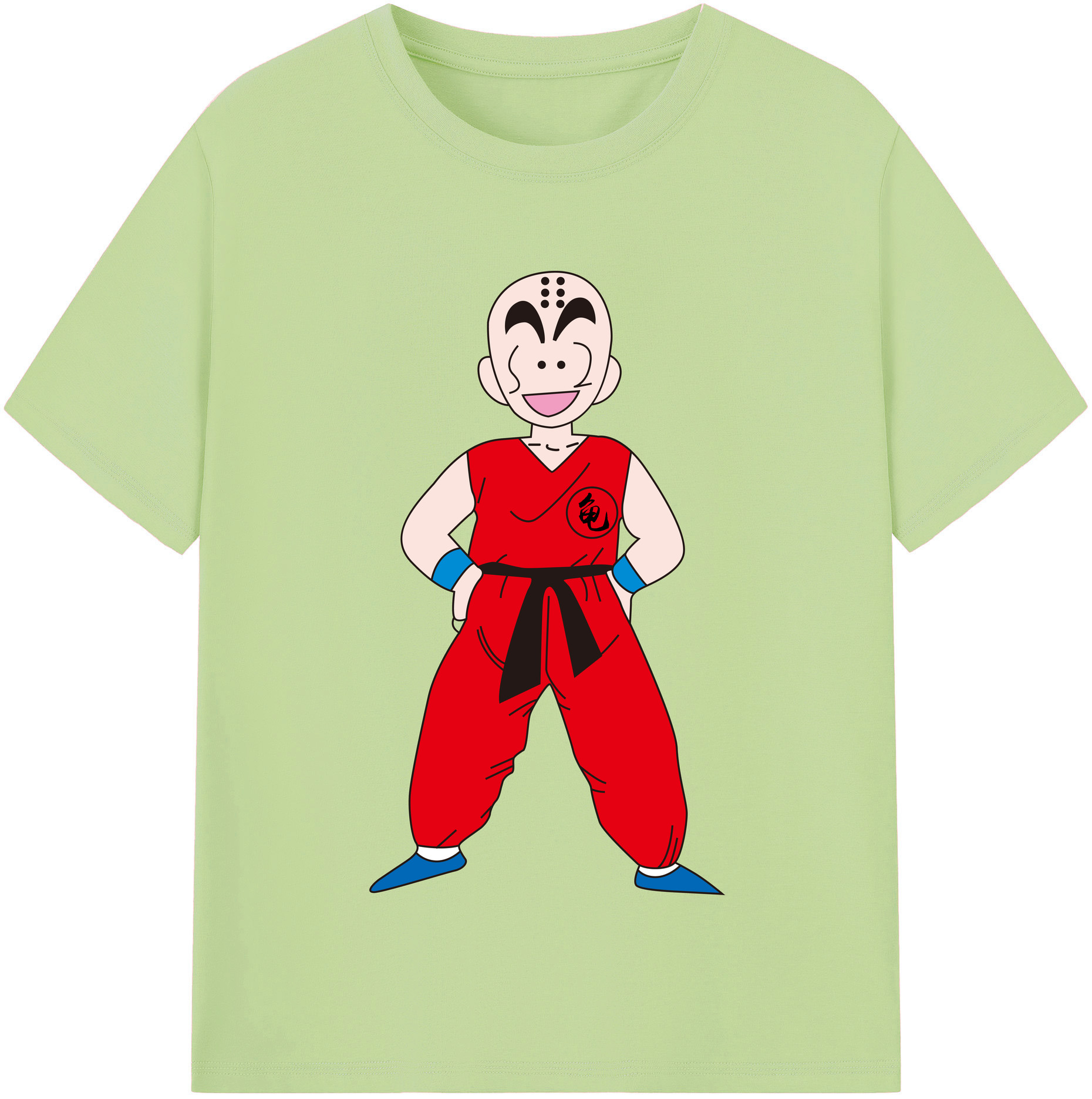 （画像用） ドラゴンボール クリリン DRAGON BALL krillin 綿100％半袖Tシャツ（フロントプリント）